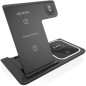 CARGADOR AISENS INALAMBRICO USB-C 3 EN 1 15W NEGRO