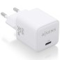Cargador de Pared GaN Aisens ASCH-30W1P035-W- 1xUSB Tipo-C- 30W