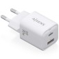 Cargador de Pared GaN Aisens ASCH-30W2P020-W- 1xUSB Tipo-C- 1xUSB- 30W