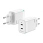 Cargador de Pared GaN Aisens ASCH-45W2P005-W- 2xUSB Tipo-C- 45W