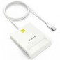 Lector de DNI y Tarjetas Aisens ASCR-SN07-W- USB 2-0- Blanco