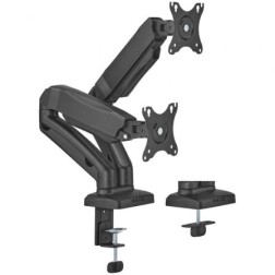 Soporte de Mesa con Contrapeso para 2 Monitores o TV Aisens DT32TSR-221-Giratorio- Inclinable- hasta 9kg