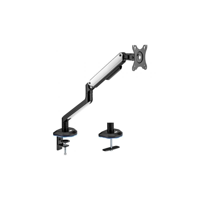 Soporte de Mesa Gaming con Contrapeso para Monitor Aisens DT32TSR-295- Giratorio- Inclinable- hasta 9kg- con Iluminación RGB