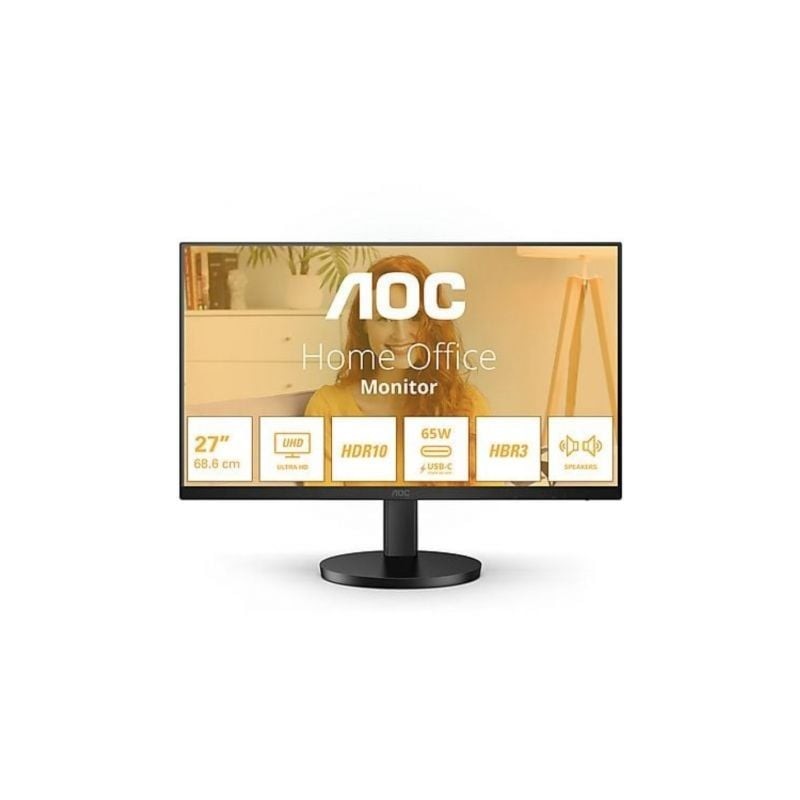 Monitor Profesional AOC U27B3CF 27"- 4K- Multimedia- Regulable en altura- Negro