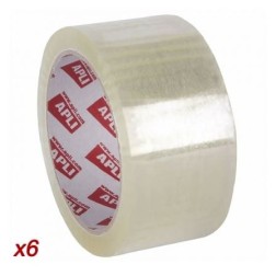 Cinta Adhesiva de Embalaje Transparente Apli 11592- 4-8cm x 66m- 6 unidades
