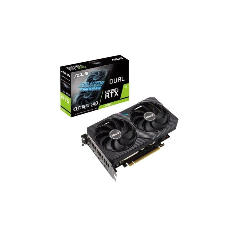 Tarjeta Gráfica Asus Dual GeForce RTX 3060 V2 OC Edition- 12GB GDDR6 Tarjeta Gráfica Asus Dual GeForce RTX 3060 V2 OC Edition- 12GB GDDR6