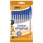 Bolígrafos de Tinta de Aceite Bic Cristal Original 516352- 10 unidades- Azules Bolígrafos de Tinta de Aceite Bic Cristal Original 516352- 10 unidades- Azules