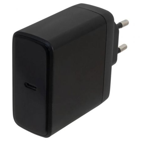 Cargador de Pared GaN Fonestar POWER-C-100- 1xUSB Tipo-C- 100W- Negro