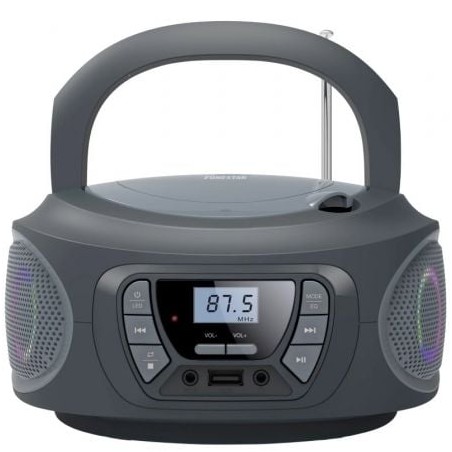 Radio CD Fonestar BOOM-ONE-G- 13W- con Cable- a Pilas- Gris