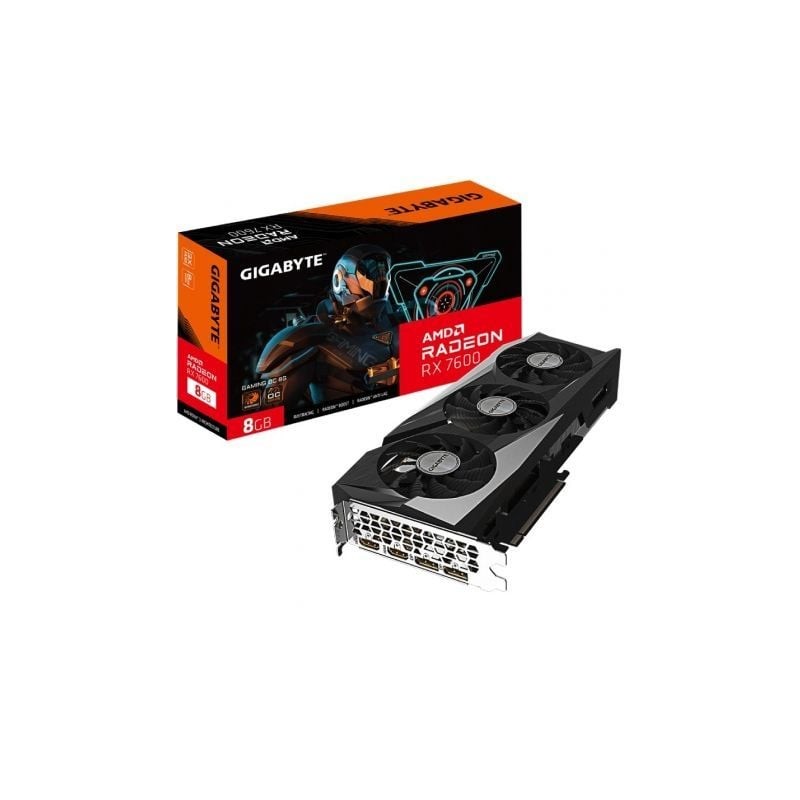 Tarjeta Gráfica Gigabyte Radeon RX 7600 Gaming OC- 8GB GDDR6 Tarjeta Gráfica Gigabyte Radeon RX 7600 Gaming OC- 8GB GDDR6