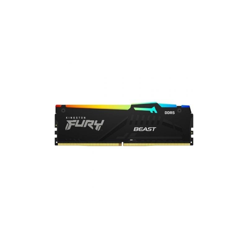 Memoria RAM Kingston FURY Beast RGB 16GB- DDR5- 6000MHz- 1-35V- CL36- DIMM Memoria RAM Kingston FURY Beast RGB 16GB- DDR5- 6000MHz- 1-35V- CL36- DIMM