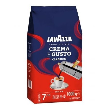 Café en Grano Lavazza Crema e Gusto Clásico- 1Kg