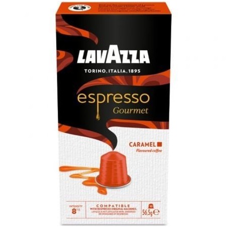 Cápsula Lavazza Espresso Gourmet Caramel para cafeteras Nespresso- Caja de 10