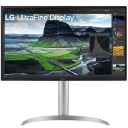Monitor Profesional LG 27UQ850-W 27"- 4K- Multimedia- Regulable en altura- Plata