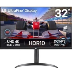 Monitor Profesional LG UltraFine 32UR550K-B 31-5"- 4K- Multimedia- Regulable en altura- Negro