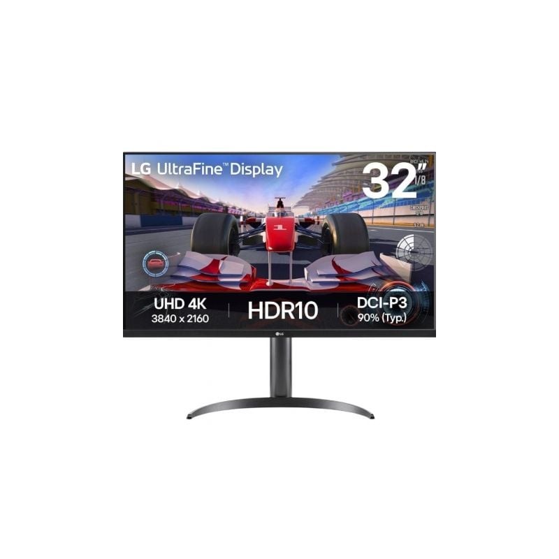 Monitor Profesional LG UltraFine 32UR550K-B 31-5"- 4K- Multimedia- Regulable en altura- Negro