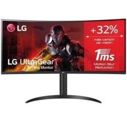 Monitor Gaming Ultrapanorámico Curvo LG UltraGear 34WP65CP-B 34"- WQHD- 1ms- 160Hz- VA- Multimedia- Negro