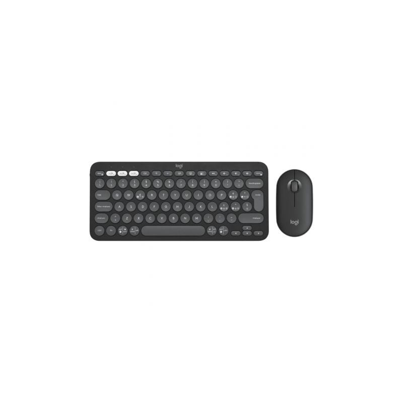 Teclado + mouse logitech pebble 2