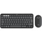 Teclado + mouse logitech pebble 2