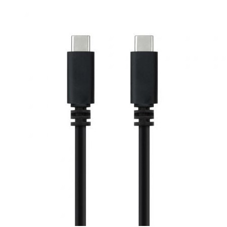 Cable USB 2-0 Tipo-C Nanocable 10-01-2301-L150- USB Tipo-C Macho - USB Tipo-C Macho- 480Mbps- 1-5m- Negro