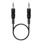 Cable Estéreo Nanocable 10-24-0120- Jack 3-5 Macho - Jack 3-5 Macho- 20m- Negro