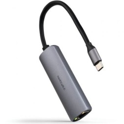 Hub USB Tipo-C 3-1 Nanocable 10-16-4603- 1xUSB Tipo-C PD- 1xRJ45- Gris