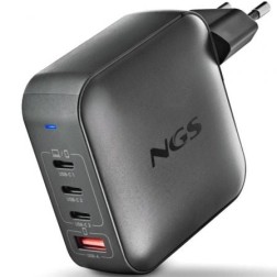 Cargador de Portátil GaN NGS BUD 165W- 165W- Automático- Voltaje 5-21V