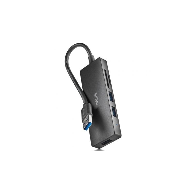 Hub USB NGS IHUB READER- 3xUSB 3-0- 1xLector de Tarjetas Hub USB NGS IHUB READER- 3xUSB 3-0- 1xLector de Tarjetas