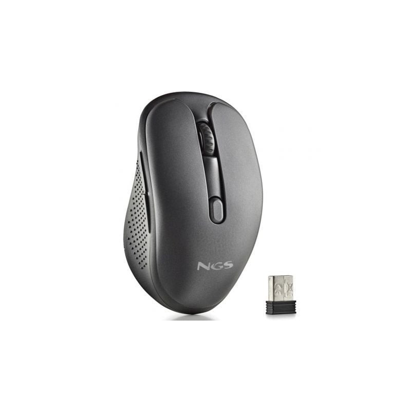 Ratón Inalámbrico NGS Evo Spook silencioso- Batería recargable- Hasta 1600 DPI- Negro Ratón Inalámbrico NGS Evo Spook silencioso- Batería recargable- Hasta 1600 DPI- Negro