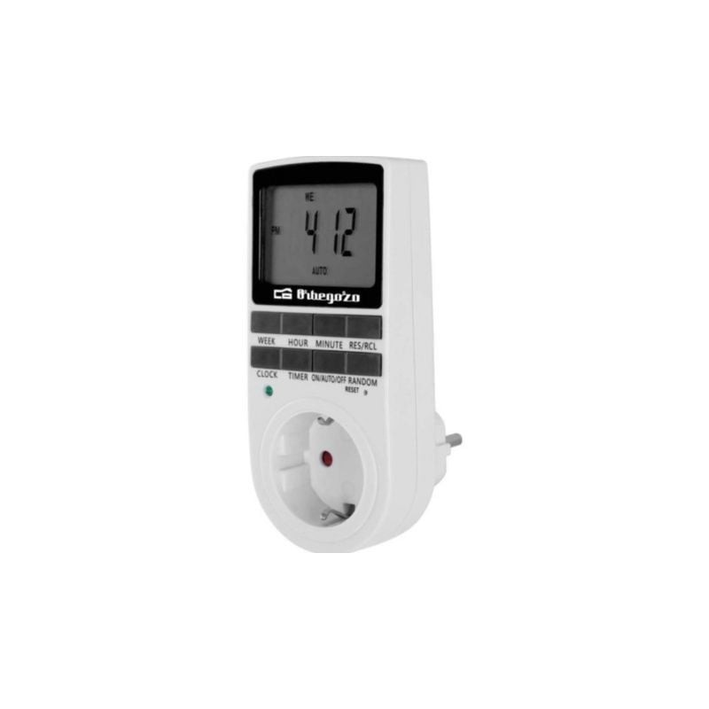Programador de Enchufe Orbegozo PG 25- Potencia Máxima 3680W Programador de Enchufe Orbegozo PG 25- Potencia Máxima 3680W