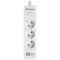 Regleta con Interruptor Orbegozo EN 3100- 3 Tomas de Corriente- 2 USB- 2 USB Tipo-C- Cable 1-4m- Blanca Regleta con Interruptor Orbegozo EN 3100- 3 Tomas de Corriente- 2 USB- 2 USB Tipo-C- Cable 1-4m- Blanca