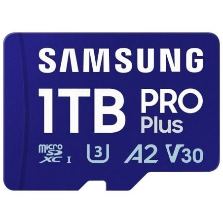 Tarjeta de Memoria Samsung PRO Plus 2024 1TB microSD XC- Clase 10- 180MBs