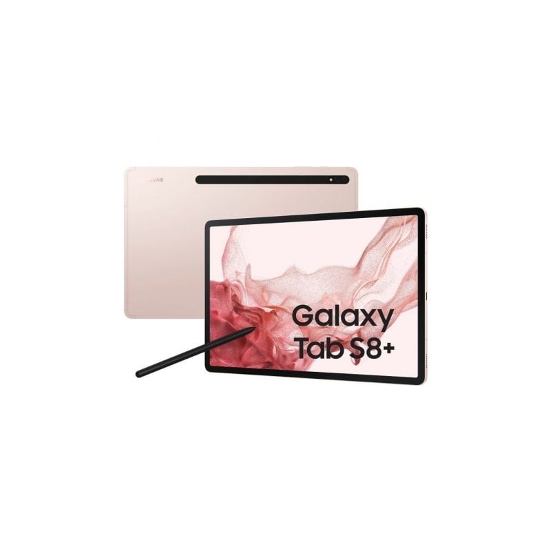 Tablet Samsung Galaxy Tab S8+ 12-4"- 8GB- 128GB- Octacore- 5G- Rosa Dorado