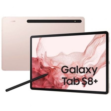 Tablet Samsung Galaxy Tab S8+ 12-4"- 8GB- 128GB- Octacore- 5G- Rosa Dorado