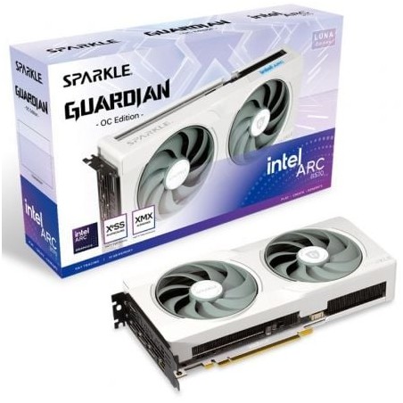 Tarjeta Gráfica Sparkle Intel Arc B570 Guardian Luna OC Edition- 10GB GDDR6
