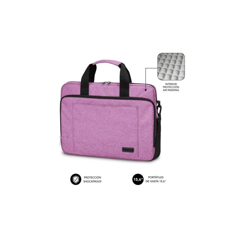 Mochila Subblim Air Padding Laptop Bag para Portátiles hasta 15-6"- Rosa Mochila Subblim Air Padding Laptop Bag para Portátiles hasta 15-6"- Rosa