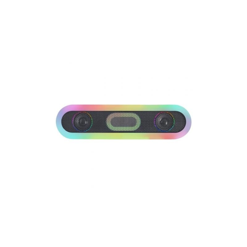Barra de Sonido con Bluetooth Mars Gaming MSB-ORB- 20W- 2-0- Negra Barra de Sonido con Bluetooth Mars Gaming MSB-ORB- 20W- 2-0- Negra