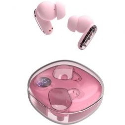Auriculares Bluetooth Mars Gaming MHIB2 con estuche de carga- Autonomía 7h- Rosa