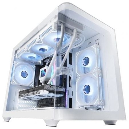 Caja Gaming Miniitorre Mars Gaming MC-FUSIONM- Blanca