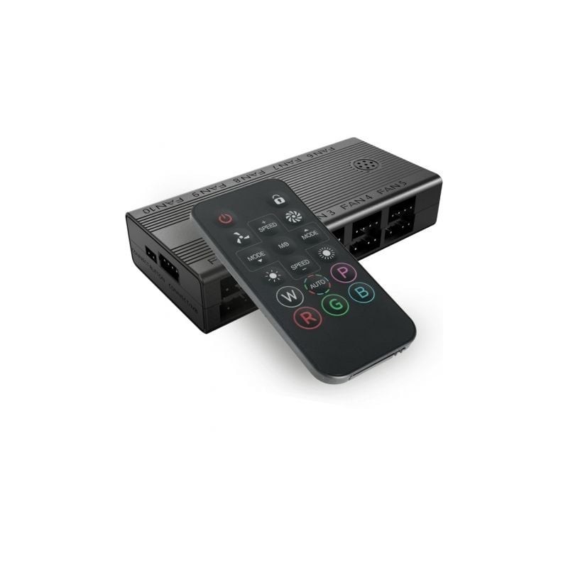 Controlador Hub Remoto Mars Gaming MF-HUB para Ventiladores ARGB Controlador Hub Remoto Mars Gaming MF-HUB para Ventiladores ARGB