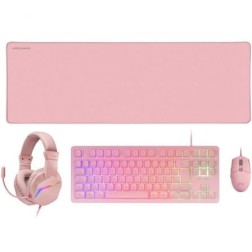 Pack Gaming Mars Gaming MCP-RGB3P- Teclado RGB + Ratón Óptico + Alfombrilla XXL + Auriculares