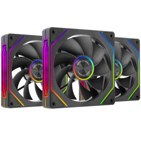 Pack 3 Ventiladores Invertidos Mars Gaming MF-LINKFINITYKIT2R- 12cm- ARGB