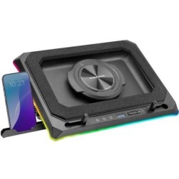 Soporte Refrigerante Mars Gaming MNBC-ULTRA para Portátiles hasta 18"- Iluminación LED