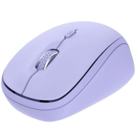 Ratón Mini Inalámbrico Trust Yvi+ Multidispositivo- Hasta 1600 DPI- Purpura