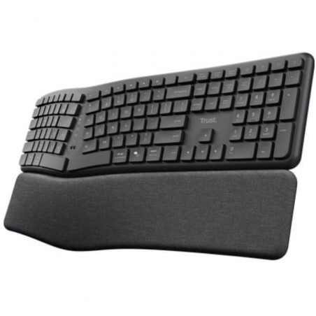 Teclado Inalámbrico por Bluetooth Trust Keyra Multidispositivo Ergonómico