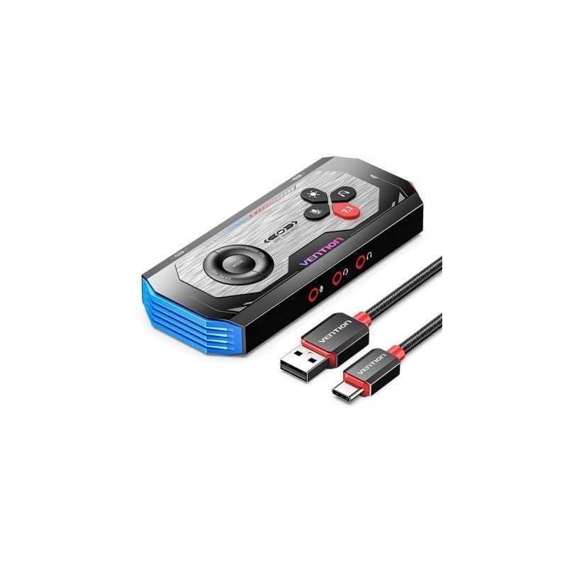 Tarjeta de Sonido Gaming con Amplificador Vention CVAB0- USB Tipo-C Macho - 3xJack 3-5 Hembra Tarjeta de Sonido Gaming con Amplificador Vention CVAB0- USB Tipo-C Macho - 3xJack 3-5 Hembra