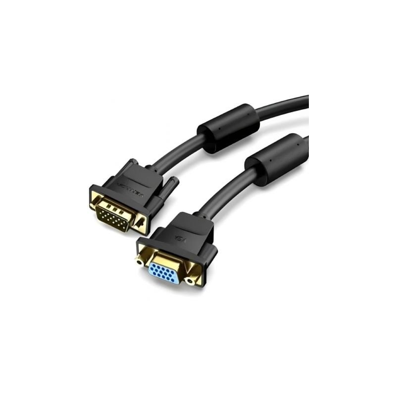 Cable Alargador SVGA Vention DAGBI- VGA Macho - VGA Hembra- 3m- Negro Cable Alargador SVGA Vention DAGBI- VGA Macho - VGA Hembra- 3m- Negro