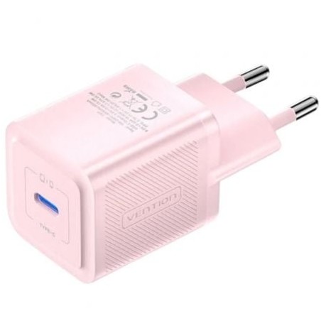 Cargador Gan de Pared Vention FEPP0-EU- 1xUSB Tipo-C- 20W