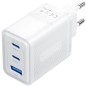 Cargador Gan de Pared Vention FERW0-EU- 2xUSB Tipo-C- 1xUSB- 65W