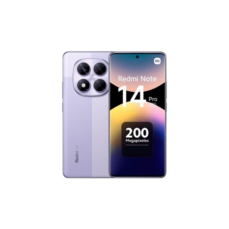 Smartphone Xiaomi Redmi Note 14 Pro 8GB- 256GB- 6-67"- 5G- Púrpura Smartphone Xiaomi Redmi Note 14 Pro 8GB- 256GB- 6-67"- 5G- Púrpura